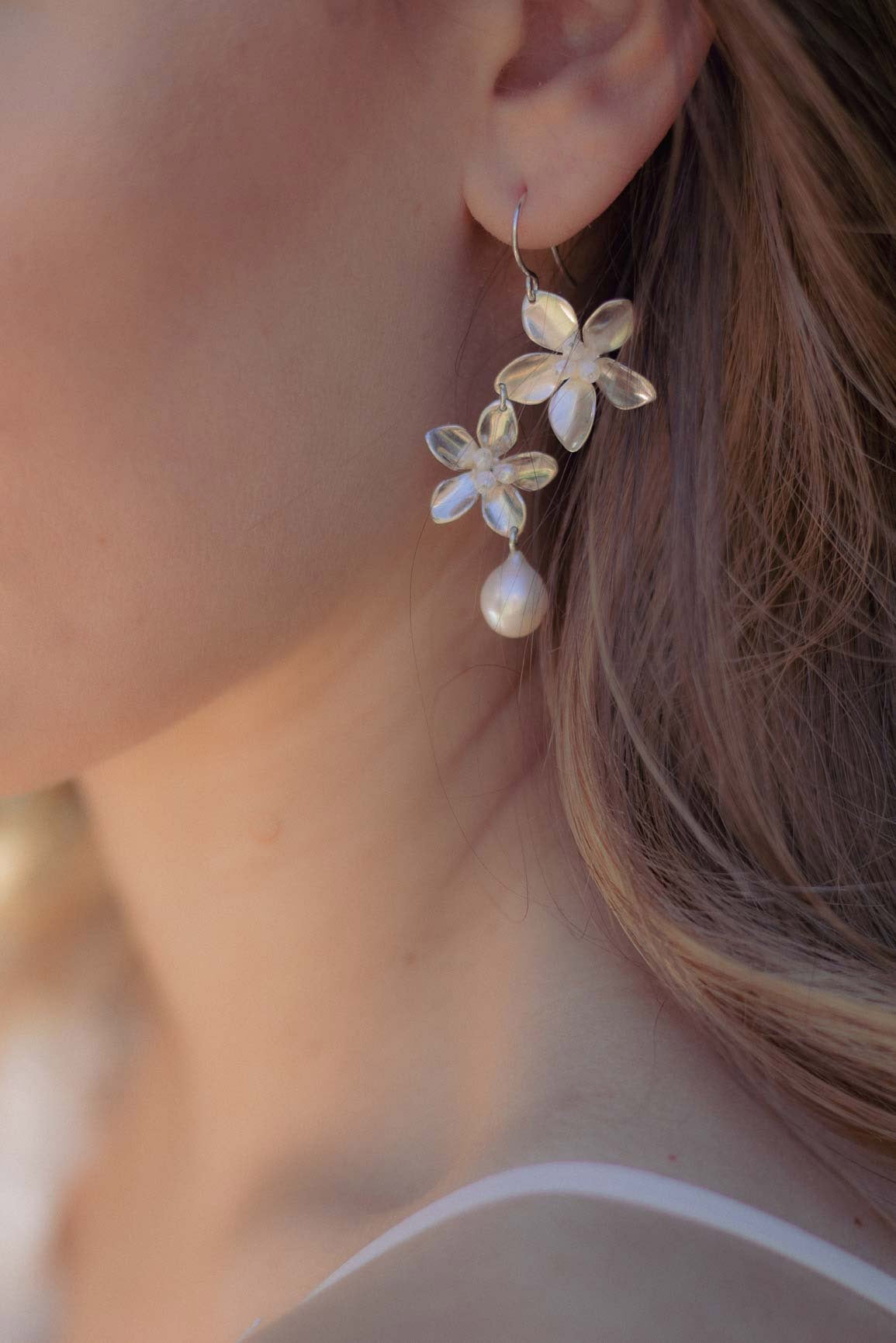 Snowdrift earrings