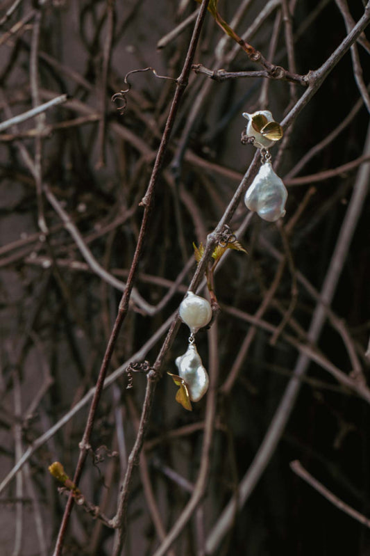 Swan earrings