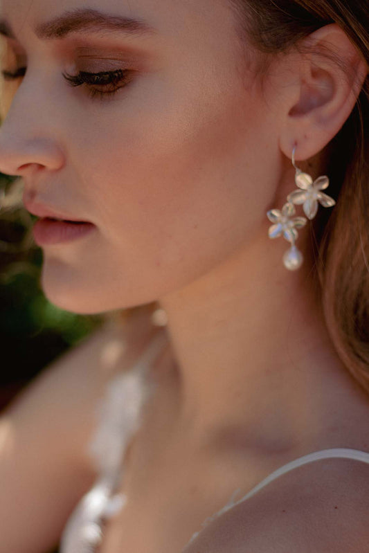 Snowdrift earrings